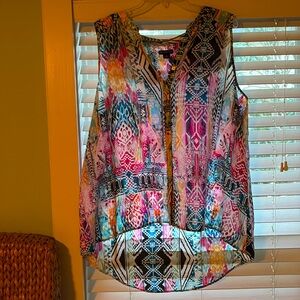 New Directions High-Low Sleeveless Top